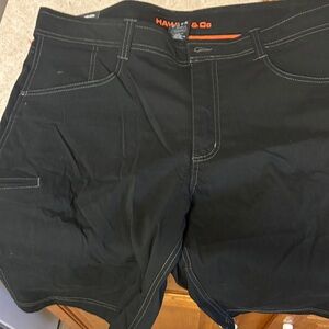Hawke & Co Black and Orange Shorts